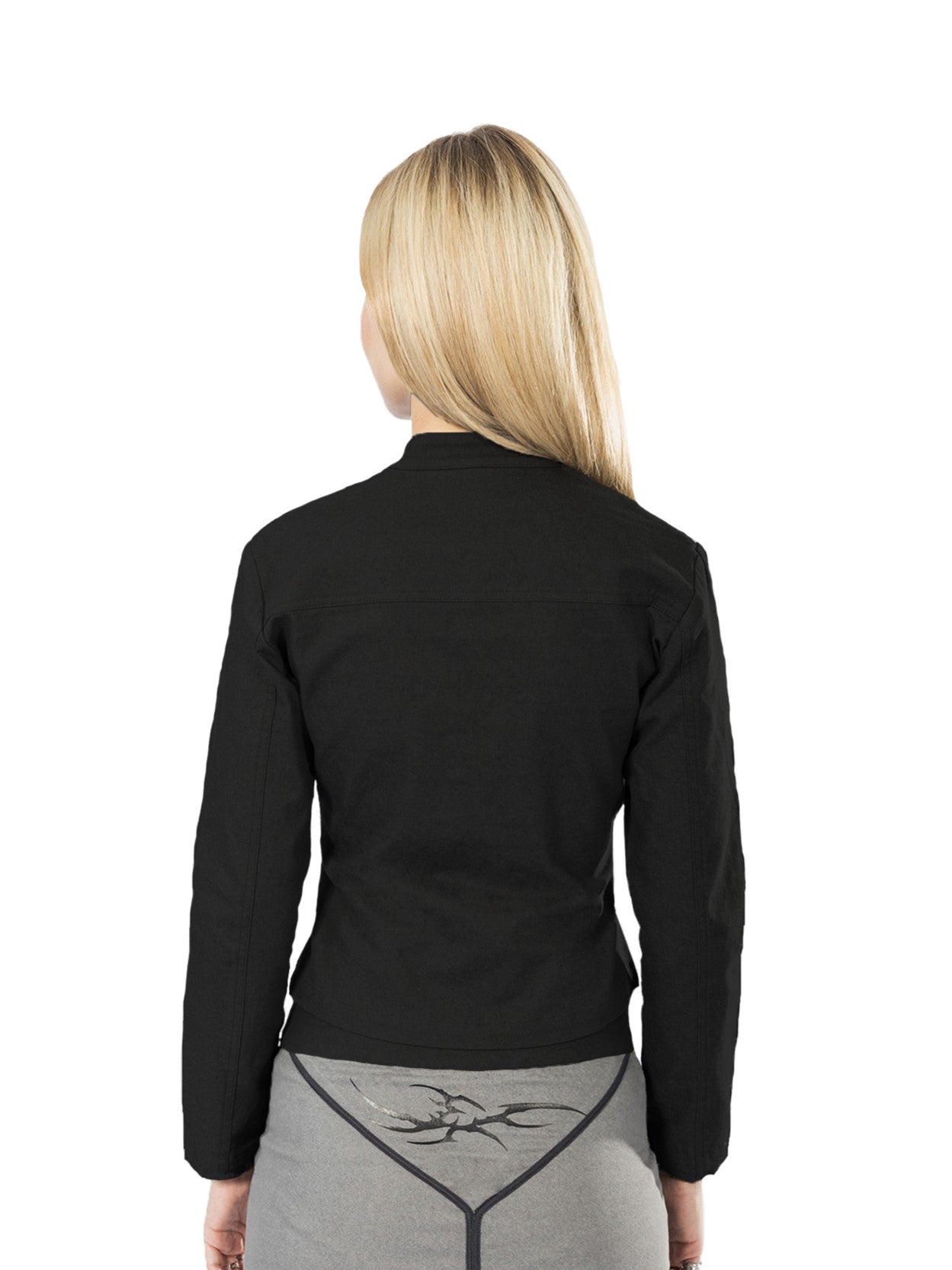 Moto Doll Fitted Jacket- Black