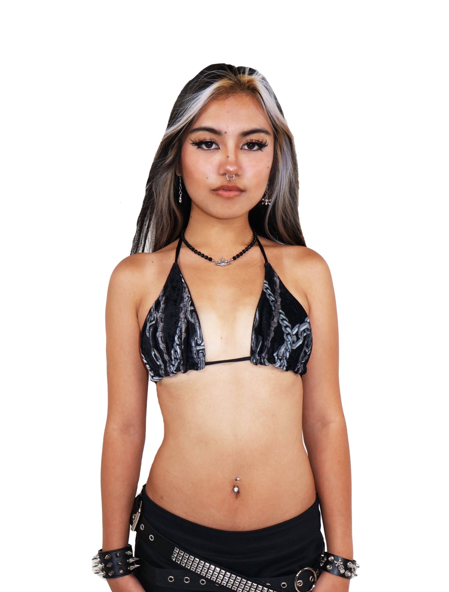 Velvet Chains Bikini Top
