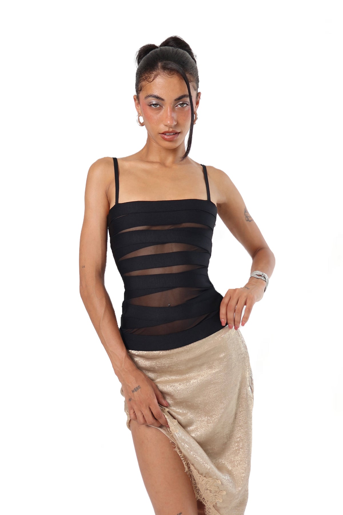 Peek-a-boo Bandage Top
