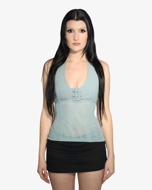 Buckle Mesh Top