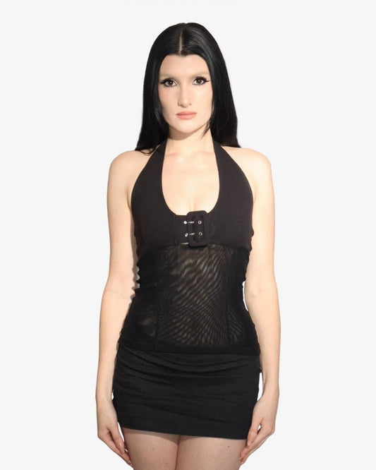 Buckle Mesh Top