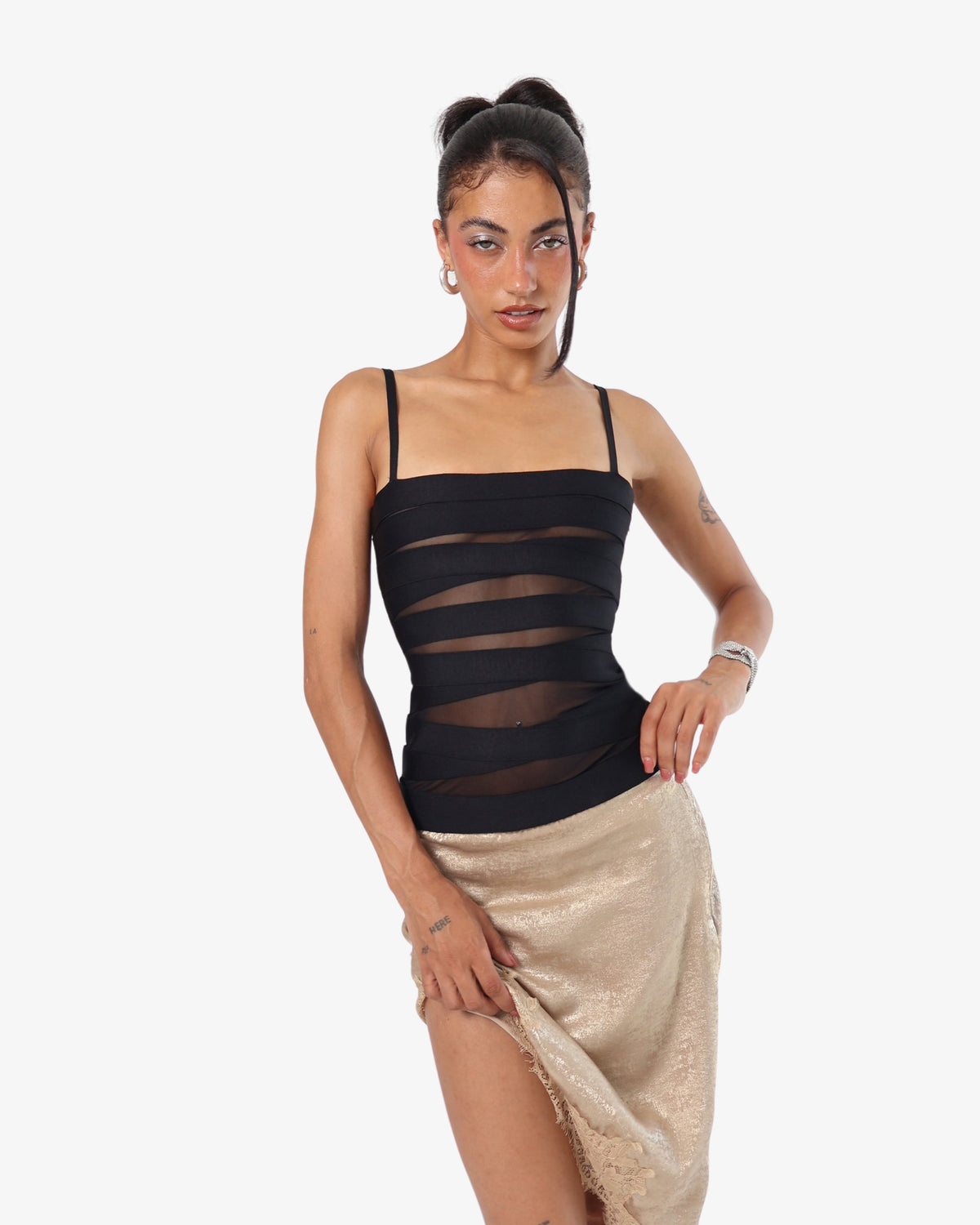 Peek-a-boo Bandage Top