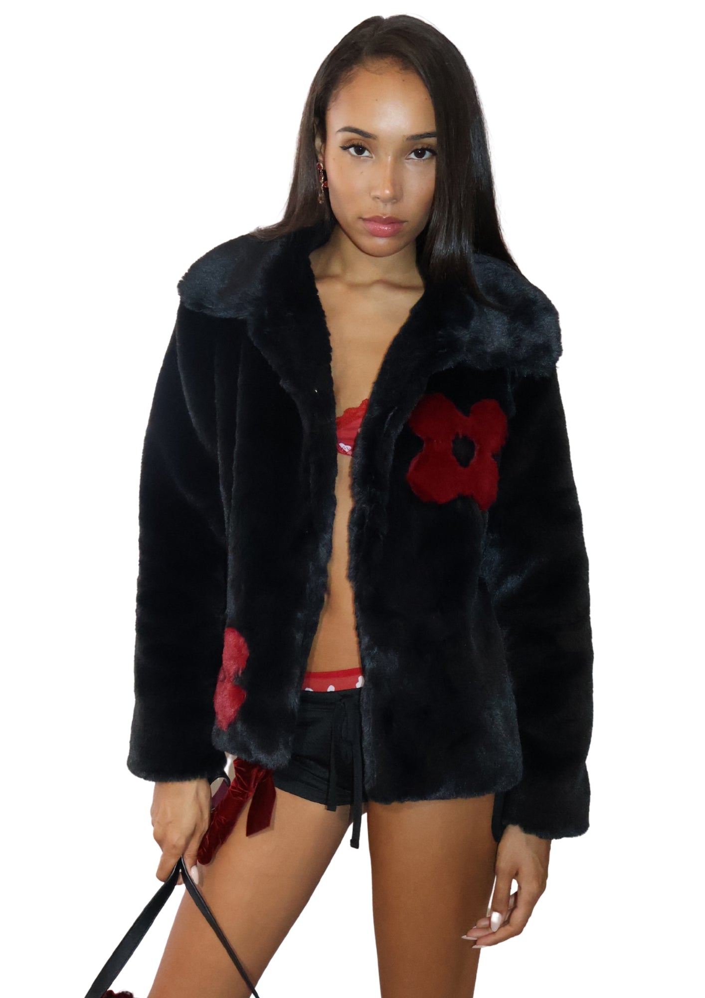 Lucky Petal Fur Coat