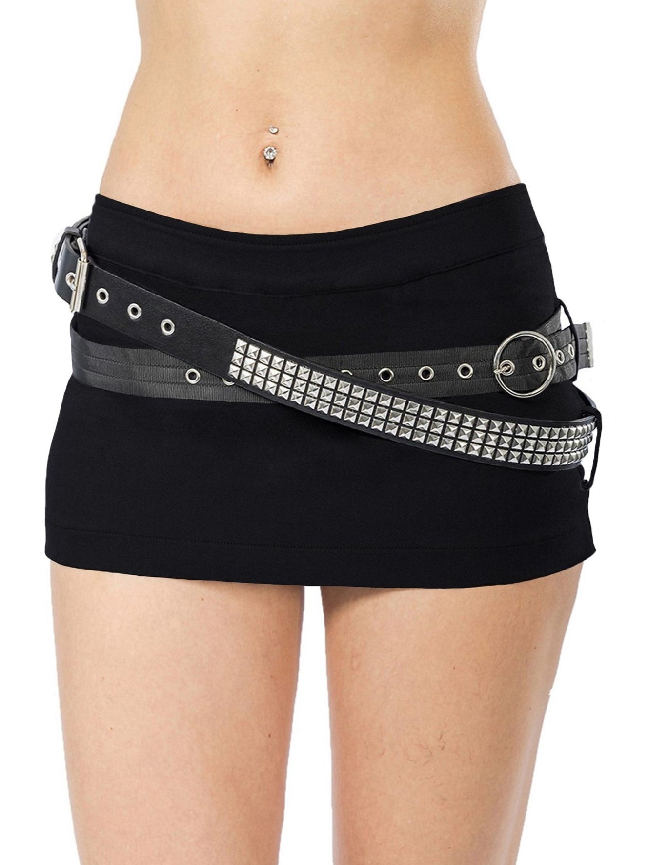 Crossed Belt Skort