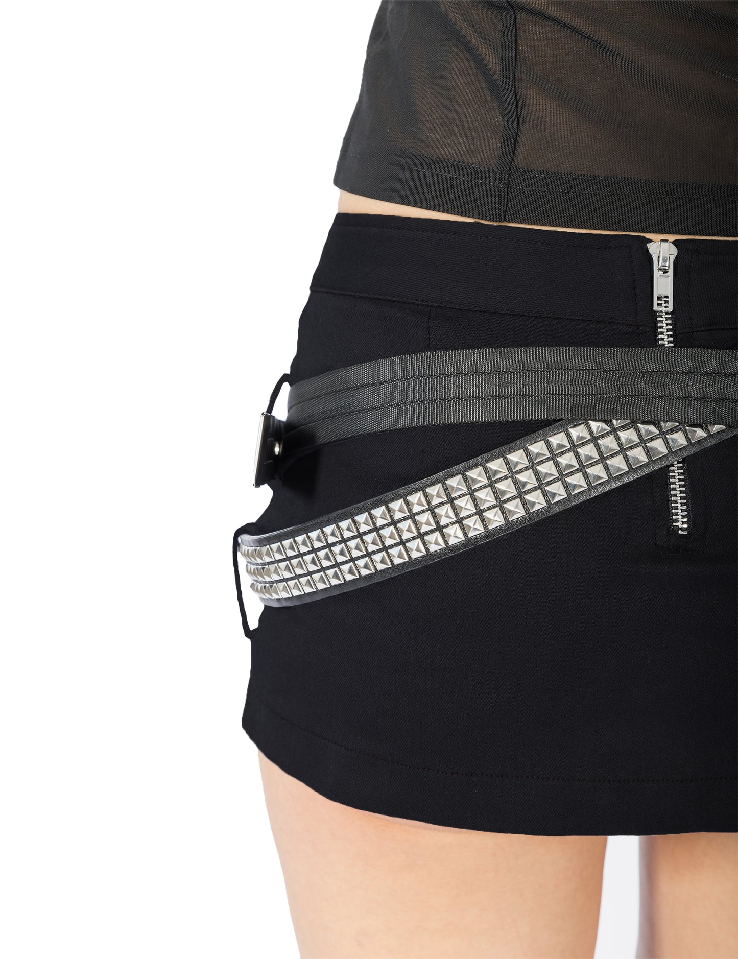 Crossed Belt Skort