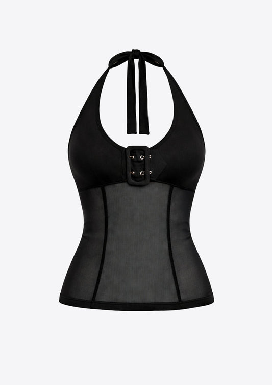 Buckle Mesh Top