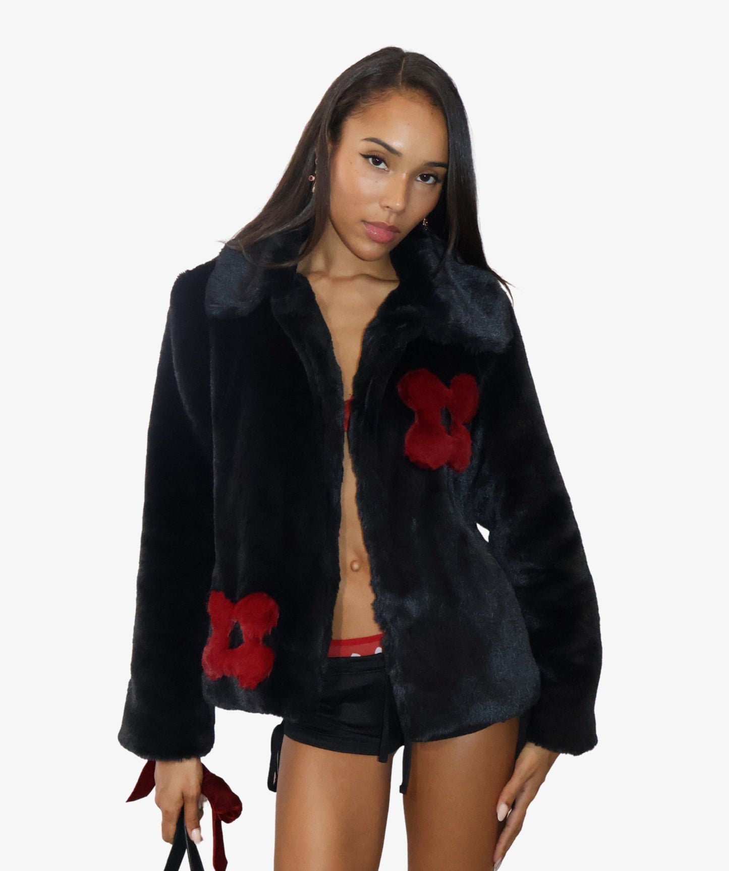Lucky Petal Fur Coat