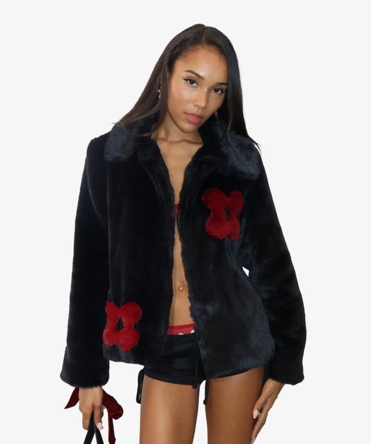 Lucky Petal Fur Coat