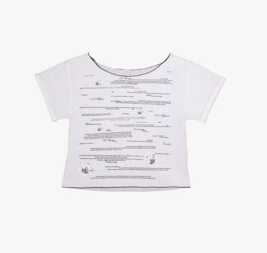 Poem off the shoulder Cotton T
